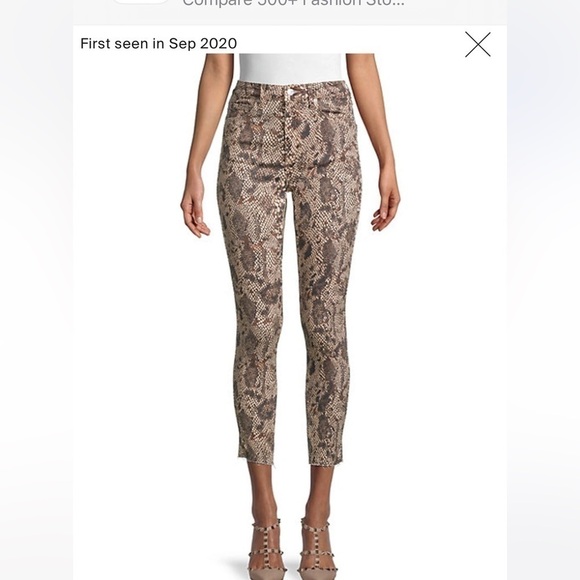 Free People We The Free Women’s High Rise Snakeskin Print Skinny Jeans Size 27 - Picture 2 of 15